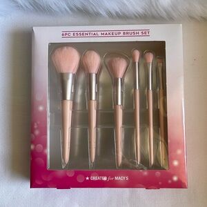 Essential 6 Piece Makeup Brush Set Created by Macy’s. Brand New With box.